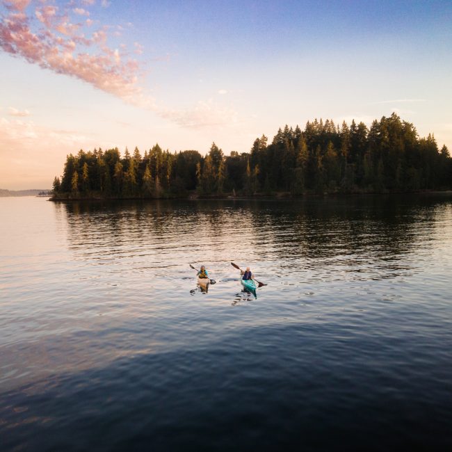 Kayaking on the Lake